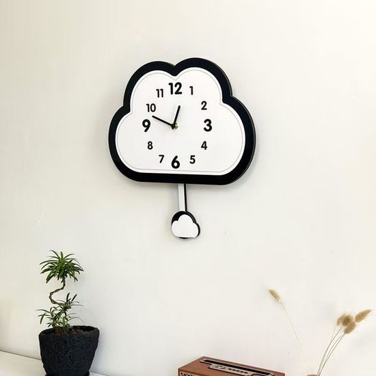 몽글 구름  무소음 벽시계