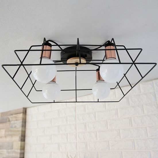 LED 스퀘어 메쉬 라이트(4등)