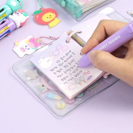 핑크풋 쪼꼬미친구들피규어8색볼펜ver3
