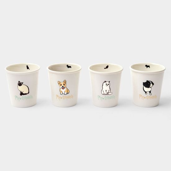반려동물 도자기 종이컵