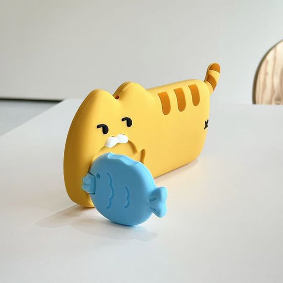 아이폰 물고기 고양이 인형 카메라보호 거치대 케이스
