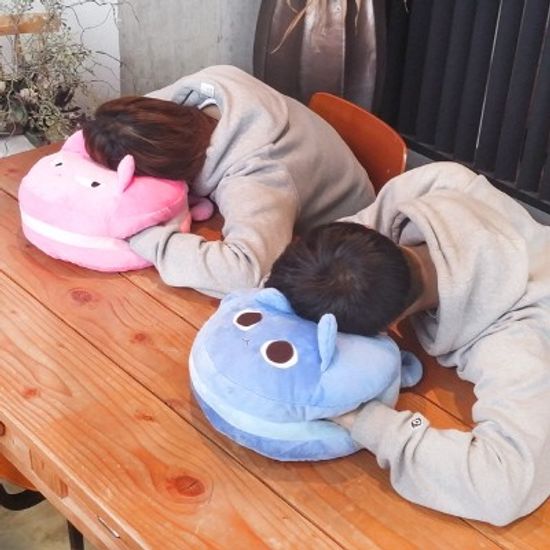 애니나라 헬로캣 마카롱 쿠션