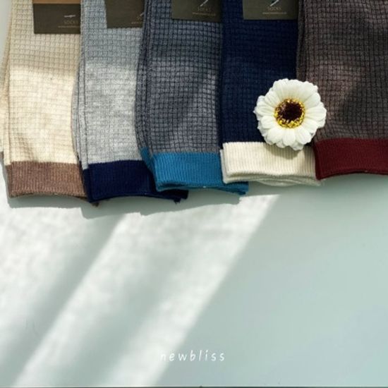 고급 손봉조 투톤 남성 데일리양말 플라워박스