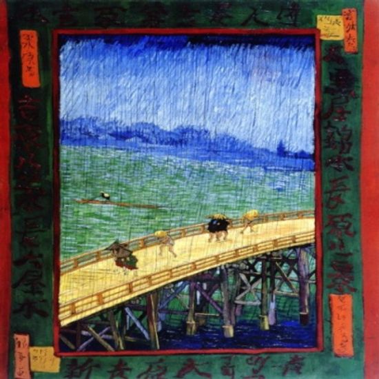 [DIY명화]P4-2009고흐의 비오는다리 size40x50cm