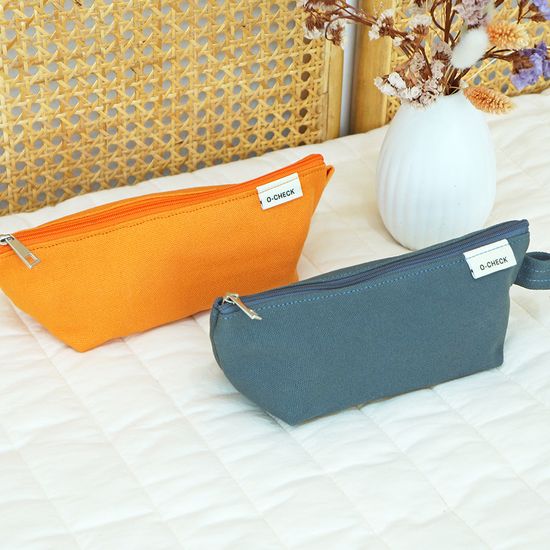 오첵 캔버스 삼각 펜케이스 펜파우치