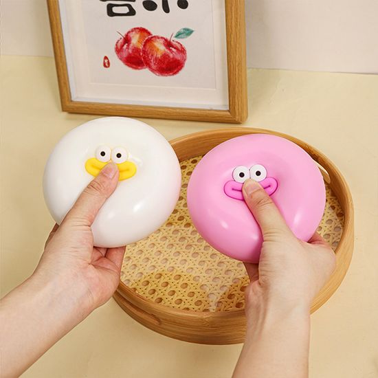 쫀득 파스텔 빵쑥이 캐릭터 말랑이 주물럭 피젯 토이
