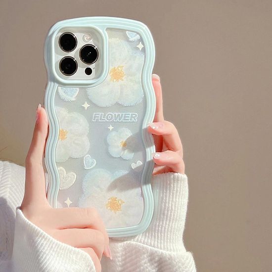 갤럭시 A시리즈 캐릭터 투명 물결 실리콘 범퍼 케이스