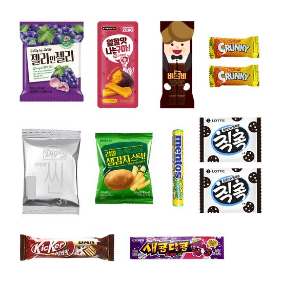 스낵24 댕댕이 꽉찬 과자 선물 세트 12p