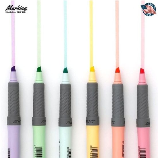 [BiC]수성 형광펜(파스텔옐로우) 12p /BRIGBKPSTYLW