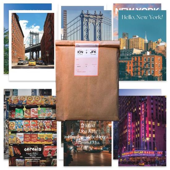 여행 엽서 21장세트 뉴욕 일본 파리 바르셀로나 사진