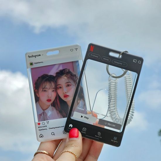 포토카드 포카 홀더 키링 PVC 케이스 티머니 사원증