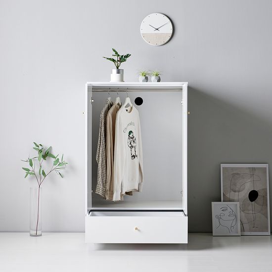 작은옷장 행거장 사무실옷장 80cm P0000BMX