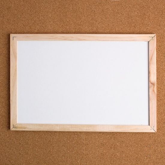 원목 칠판 겸용 화이트 보드(30x20cm)