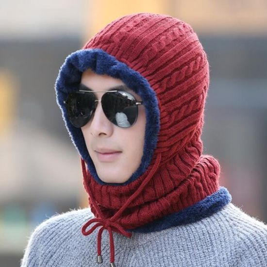 남성용 스타일리쉬 넥워머 털모자(5color)