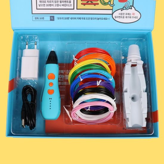 뉴펜톡 플러스 3D펜 패키지+5m20색 PLA 필라멘트