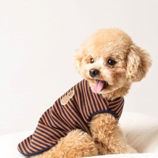 반려동물 패션의류 스트라이프 티셔츠 피넛(WB772A8)