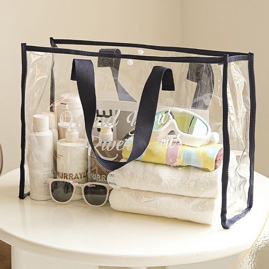 PVC 대용량 투명 비치백