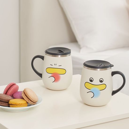 곽철이 굿즈 스텐 뚜껑 머그컵 블랙(WFFS4PM)