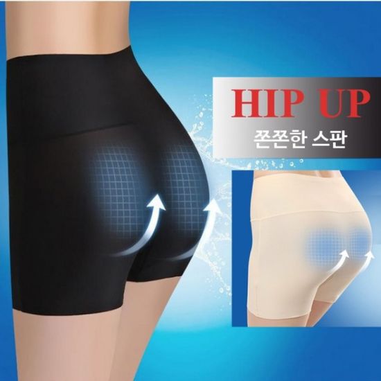 힙업 쫀쫀스판 쿨링 속바지 하이밴드 치마 노라인 팬
