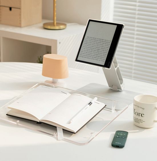 마그네틱 베이직 투명 독서거치대 필기대 높이각도