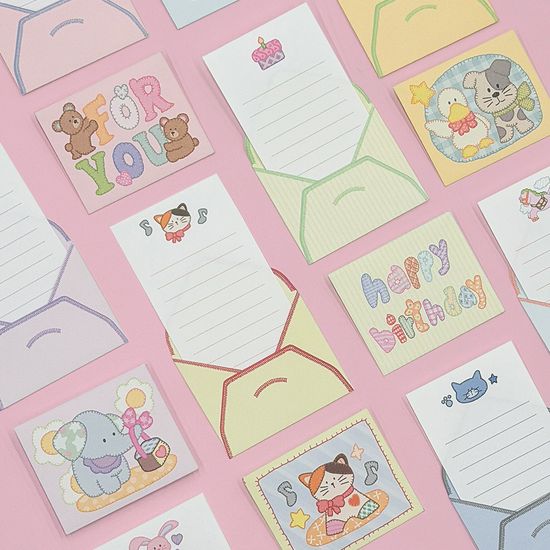 꼼지락 퀼트 미니 편지지