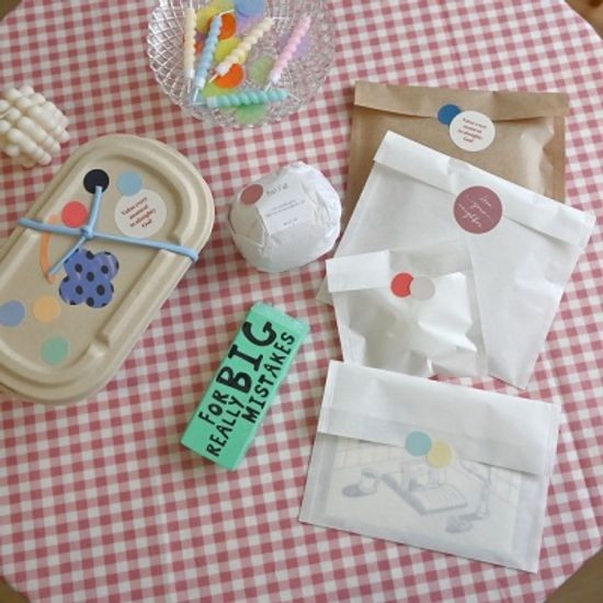 via archive ROSY COTTAGE 도트스티커