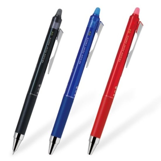 파이롯트 지워지는 볼펜 프릭션 0.4mm 3색세트 75S4