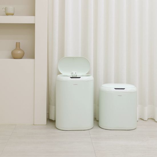 무아스 밀크캔디 자동 센서 인테리어 휴지통 12L