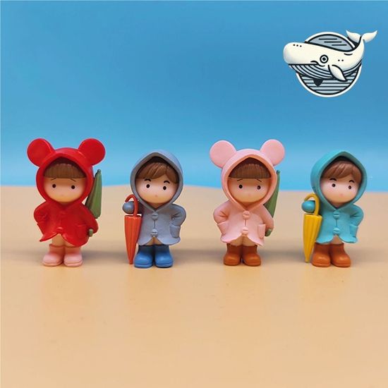 귀여운 비옷 인형 소품 4P 인테리어(WFH1UY4)