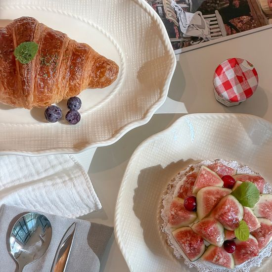 [2P세트] 플로라 웨이브 플레이트 세트(S+플래터)