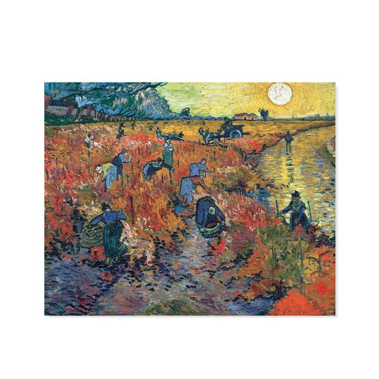 고흐 - 아를의 붉은 포도밭, 캔버스 액자