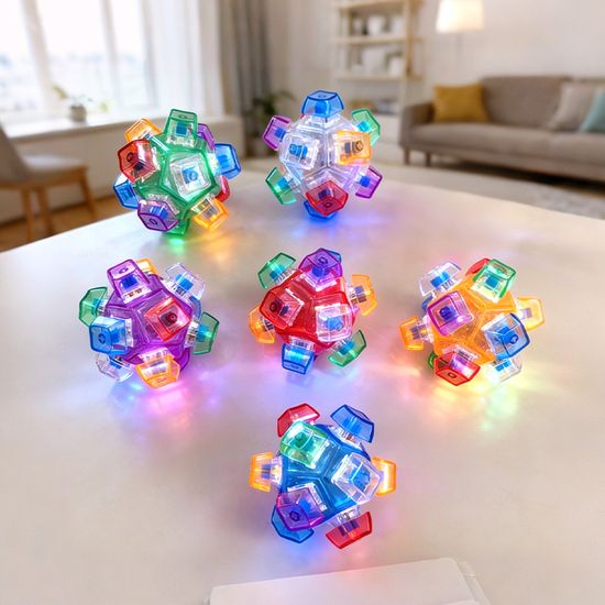 LED 큐브 클리커 키캡 키링 피젯 키보드 스트레스 볼