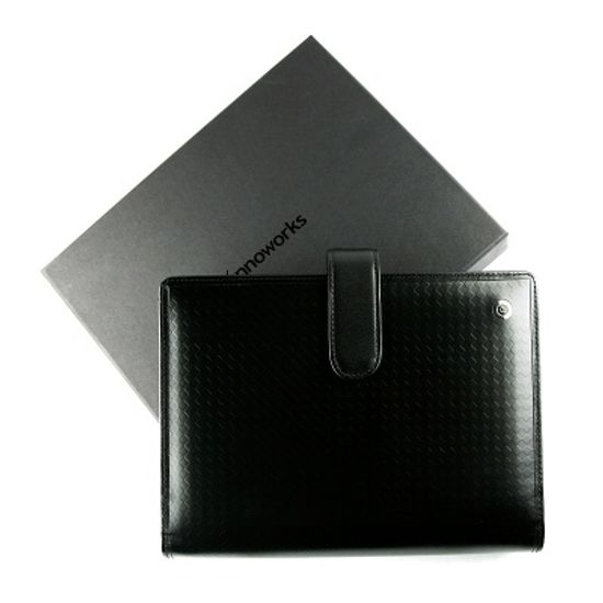 웍스 천연가죽 6공바인더 셈프레 블랙-미디 PAJ-1002