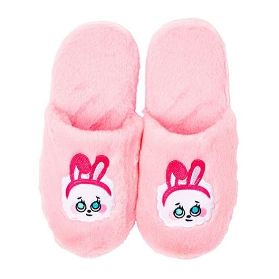 아트박스 실내용 보들 반슬리퍼_핑크비숑
