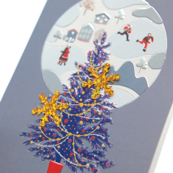 FS1030-4 크리스마스카드,트리,산타,성탄절