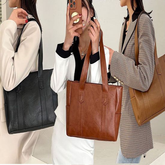 인조레더 사각 에코백 숄더 가방 쇼퍼백(WBB33DF)