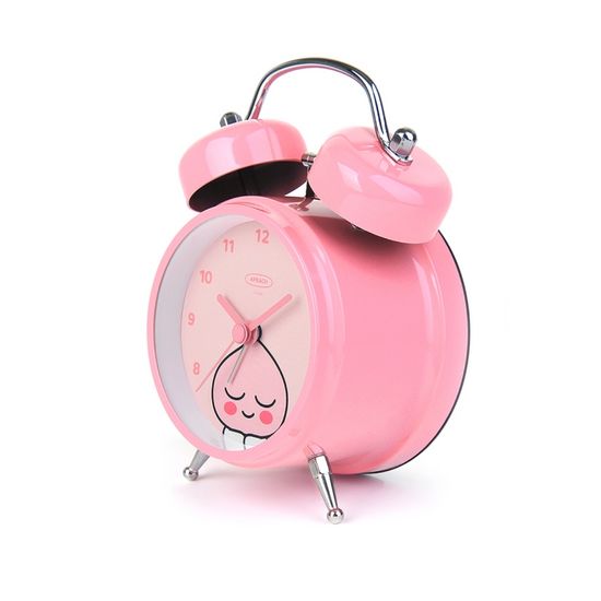 카카오프렌즈 시끄러운 알람 트윈벨 저소음 탁상시계