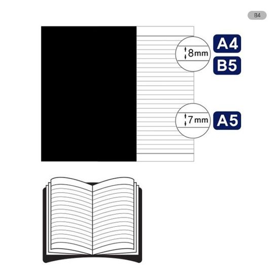 블랙노트 B5 80매 옥스포드(W9B664D)