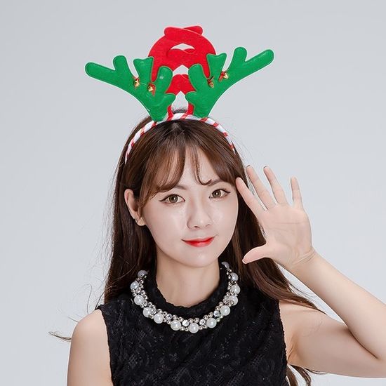 고급루돌프머리띠그린