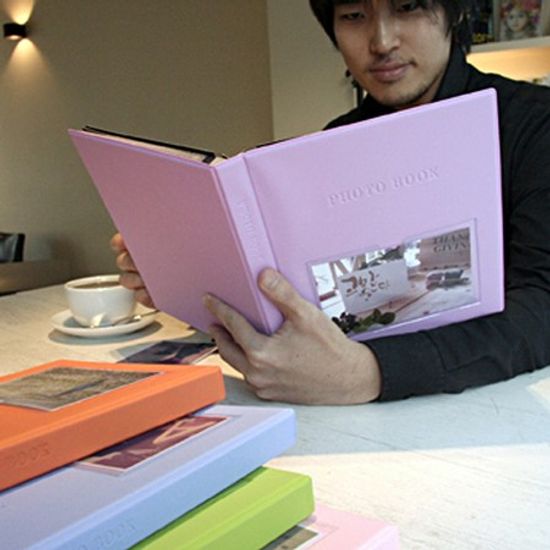 Color photo book-black(L)_접착식