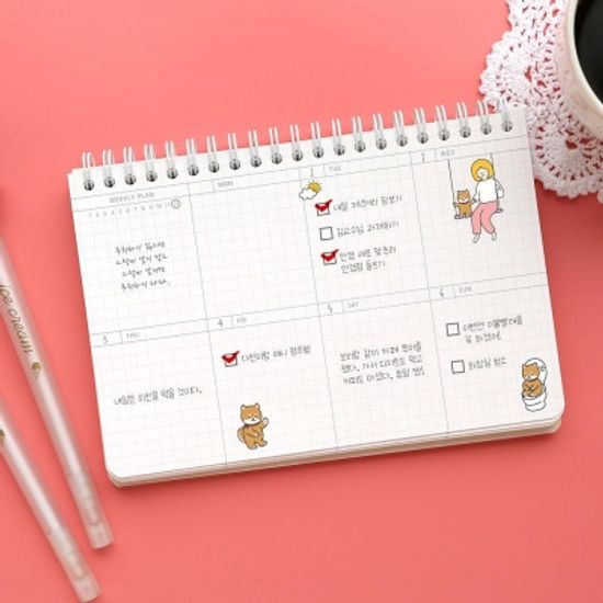핑크풋 보리야누나야보리위클리플래너