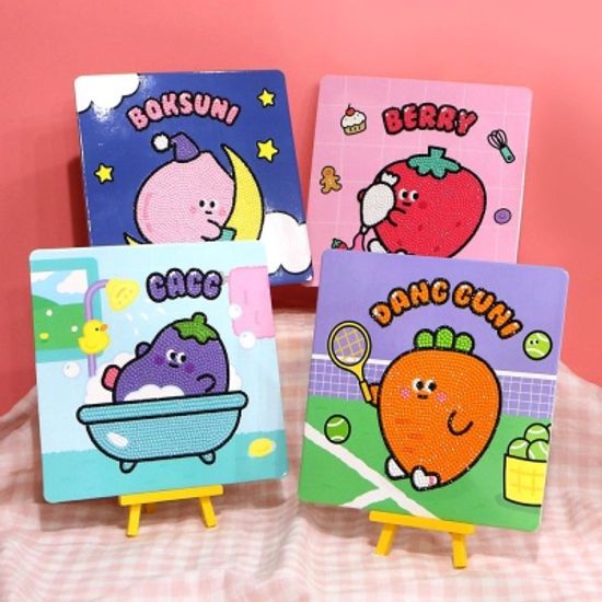 핑크풋 당근친구들이젤보석십자수