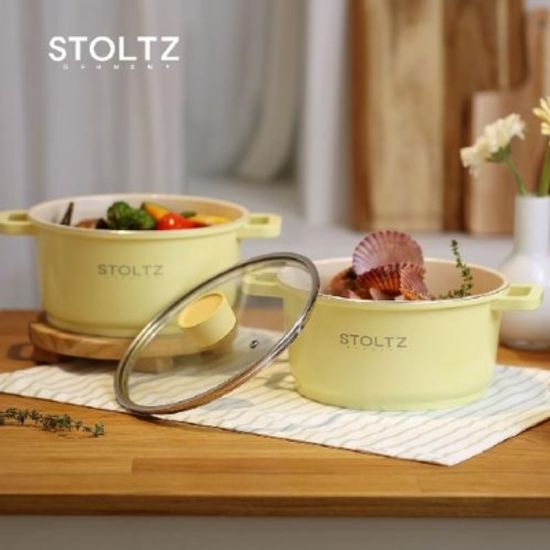 슈톨츠 머랭 쿡웨어 IH 양수냄비 20cm + 유리뚜껑