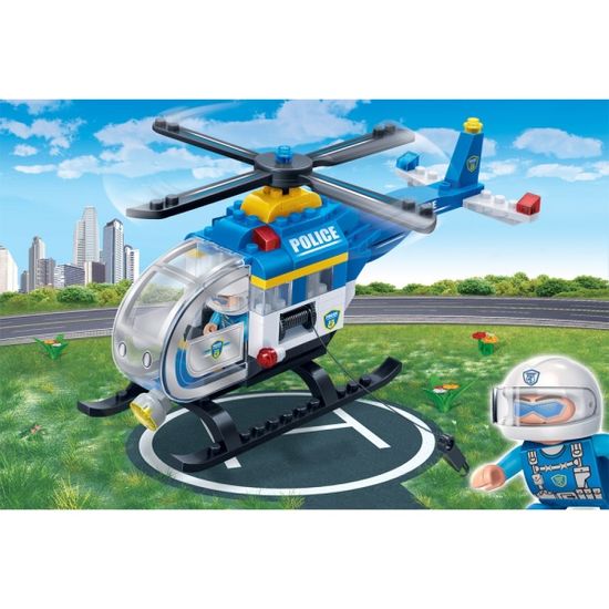 반바오 조립블록시티 경찰 헬리콥터 모형 만들기