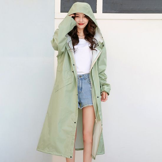남녀공용 바람막이 레인코트(XL) (민트)