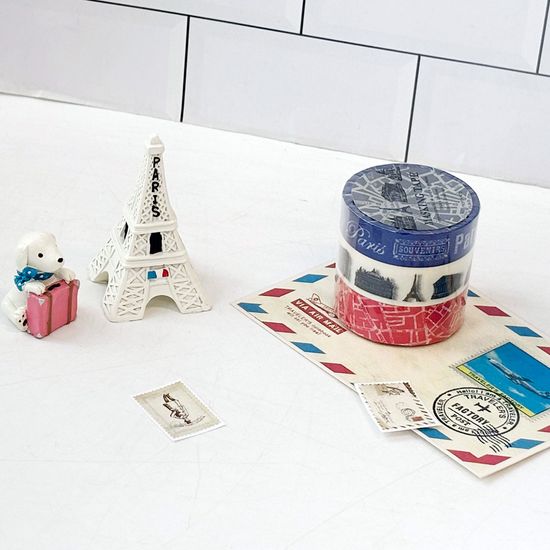 레트로 파리 마스킹 테이프 3p set