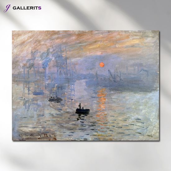 클로드 모네 인상 해돋이 그림 일출 명화 액자 특대형
