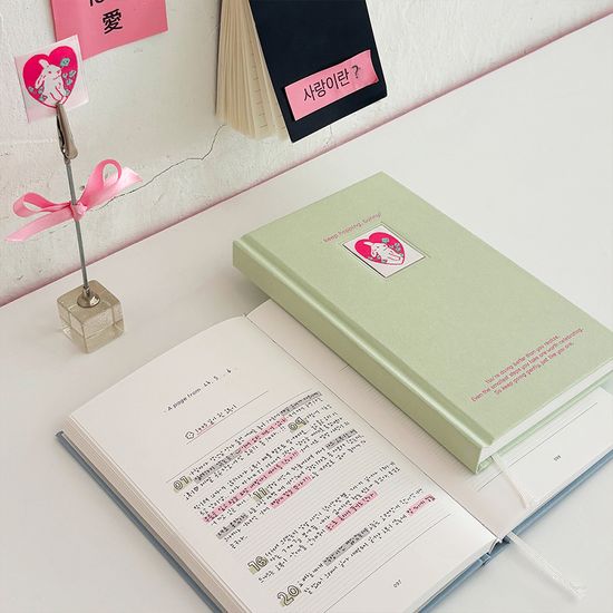 허니버니 라벨 일기장