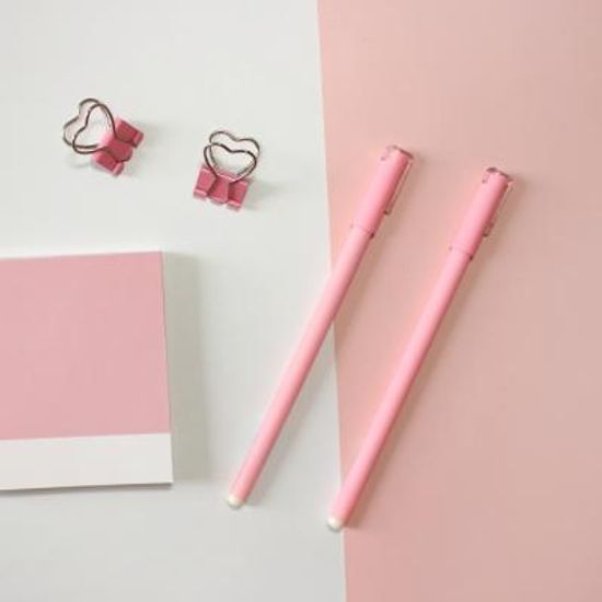예쁜 핑크 펜 볼펜 얇은 다꾸 필기감좋은 중성펜 판촉