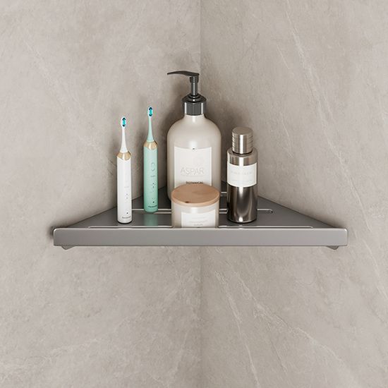 무타공 욕실선반 화장실선반 코너 정리대 블랙 N687